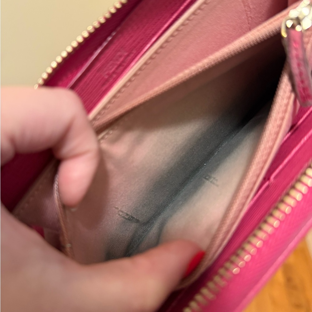 Fendi Brown and Pink Zucca Zippy Wallet - Picture 12 of 12